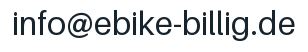 E-Mail-Adresse: info@ebike-billig.de